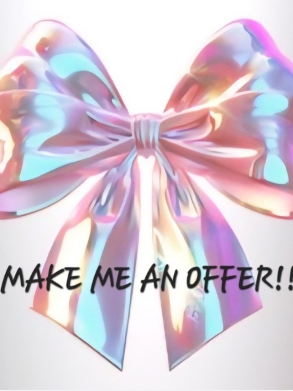 Iridescent Pastel Bow Hair Accessory for Kids